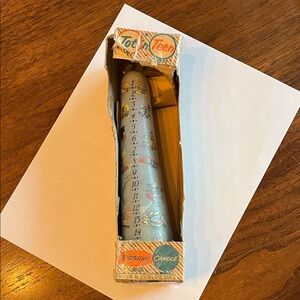 Vintage milestone birthday candle